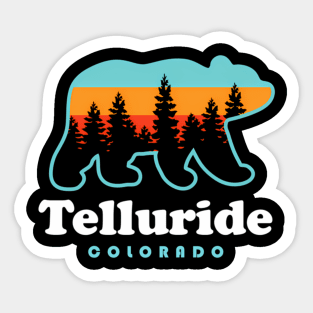 Telluride Colorado Mountains Telluride Mountain Bear Sticker